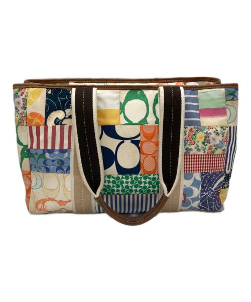 COACH（コーチ）COACH (コーチ) パッチワークトートバッグ マルチカラーの古着・服飾アイテム