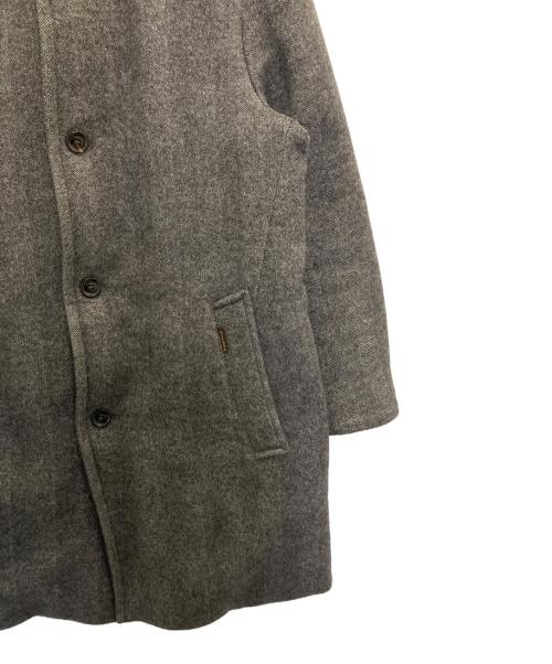 MOORER（ムーレー）MOORER (ムーレー) カシミヤ混ウール スタンドカラーダウンコート グレー サイズ:50の古着・服飾アイテム