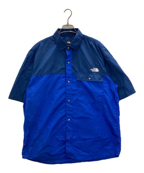 THE NORTH FACE（ザ ノース フェイス）THE NORTH FACE (ザ ノース フェイス) ショートスリーブヌプシシャツ ブルー サイズ:SIZE XLの古着・服飾アイテム