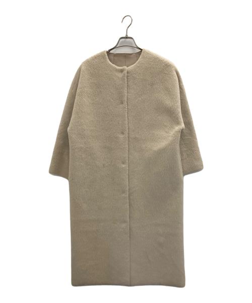 HER LIP TO（ハーリップトゥ）HER LIP TO (ハーリップトゥ) フェイクファーリバーシブルコート アイボリー サイズ:Sの古着・服飾アイテム