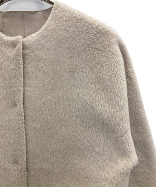 HER LIP TO（ハーリップトゥ）HER LIP TO (ハーリップトゥ) フェイクファーリバーシブルコート アイボリー サイズ:Sの古着・服飾アイテム