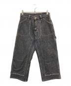 LEEリー）の古着「DUNGAREES ダブルニー ワイド ペインターパンツ」｜ブラック