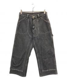 LEE（リー）の古着「DUNGAREES ダブルニー ワイド ペインターパンツ」｜ブラック