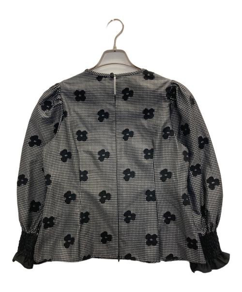M'S GRACY（エムズグレイシー）M'S GRACY (エムズグレイシー) デイジーフロッキーブラウス ブラック サイズ:38の古着・服飾アイテム