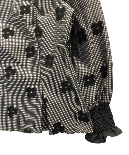 M'S GRACY（エムズグレイシー）M'S GRACY (エムズグレイシー) デイジーフロッキーブラウス ブラック サイズ:38の古着・服飾アイテム