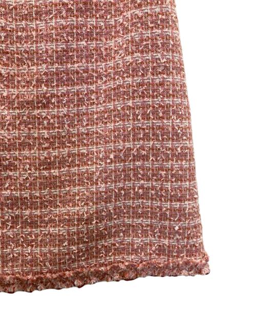 M'S GRACY（エムズグレイシー）M'S GRACY (エムズグレイシー) ツイードスカート ピンク サイズ:40の古着・服飾アイテム