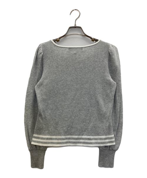 M'S GRACY（エムズグレイシー）M'S GRACY (エムズグレイシー) デイジースパンコールニット グレー サイズ:38の古着・服飾アイテム