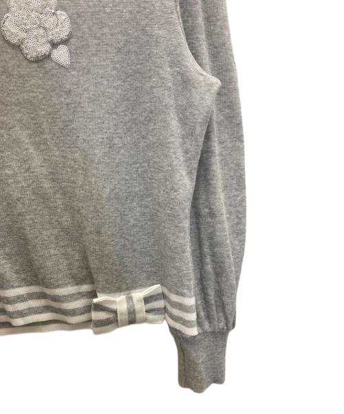 M'S GRACY（エムズグレイシー）M'S GRACY (エムズグレイシー) デイジースパンコールニット グレー サイズ:38の古着・服飾アイテム