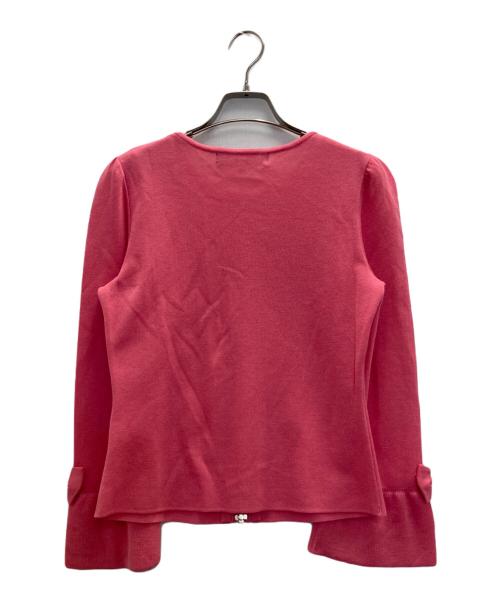 M'S GRACY（エムズグレイシー）M'S GRACY (エムズグレイシー) ジップカーディガン ピンク サイズ:38の古着・服飾アイテム