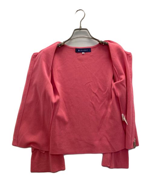 M'S GRACY（エムズグレイシー）M'S GRACY (エムズグレイシー) ジップカーディガン ピンク サイズ:38の古着・服飾アイテム