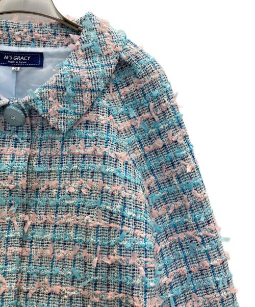 M'S GRACY（エムズグレイシー）M'S GRACY (エムズグレイシー) ツイードジャケット マルチカラー サイズ:38の古着・服飾アイテム