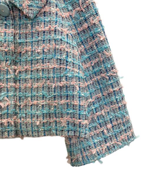 M'S GRACY（エムズグレイシー）M'S GRACY (エムズグレイシー) ツイードジャケット マルチカラー サイズ:38の古着・服飾アイテム