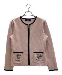 M'S GRACY（エムズグレイシー）の古着「デイジージップカーディガン」｜ピンク