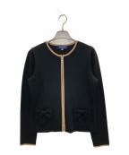 M'S GRACYエムズグレイシー）の古着「ジップカーディガン」｜ブラック