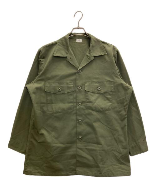 US ARMY（ユーエスアーミー）US ARMY (ユーエスアーミー) 80s UTILITY SHIRTS オリーブ サイズ:16 1/2の古着・服飾アイテム