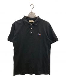 maison kitsune（メゾンキツネ）の古着「トリコフォックスポロシャツ」｜ブラック