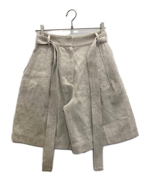 CLANE（クラネ）CLANE (クラネ) STITCH BELT HALF PANTS ベージュ サイズ:1の古着・服飾アイテム