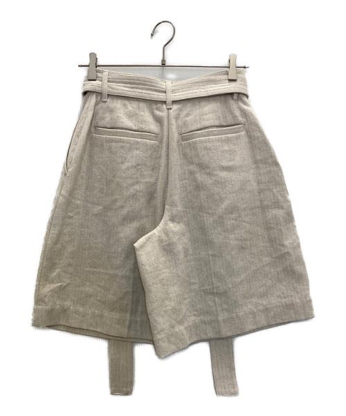 CLANE（クラネ）CLANE (クラネ) STITCH BELT HALF PANTS ベージュ サイズ:1の古着・服飾アイテム