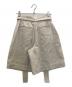 CLANE (クラネ) STITCH BELT HALF PANTS ベージュ サイズ:1：5000円