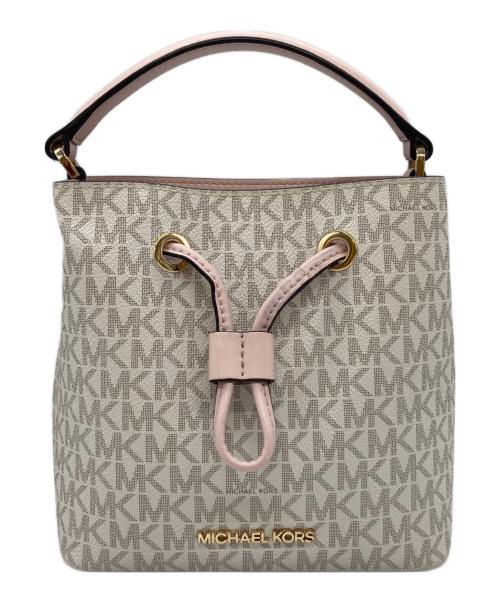 MICHAEL KORS（マイケル・コース）MICHAEL KORS (マイケル・コース) ハンドバッグ アイボリーの古着・服飾アイテム