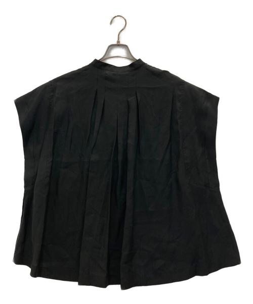BEARDSLEY（ビアズリー）BEARDSLEY (ビアズリー) パール釦フレンチブラウス ブラック サイズ:FREEの古着・服飾アイテム