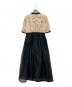 Kaene (カエン) エンブロイダリーミックスドレス ブラック サイズ:Ⅿ：10000円
