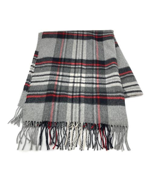 JOHNSTONS OF ELGIN（ジョンストンズオブエルガン）JOHNSTONS OF ELGIN (ジョンストンズオブエルガン) カシミア ウール 大判ストール グレーの古着・服飾アイテム