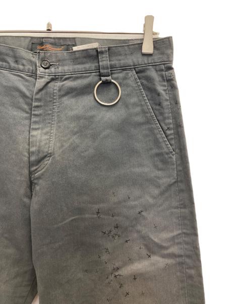 UNDERCOVER（アンダーカバー）UNDERCOVER (アンダーカバー) 00s cross cotton pants グレー サイズ:Ⅼの古着・服飾アイテム