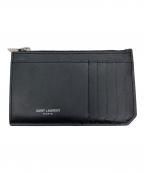 Saint Laurent Parisサンローランパリ）の古着「フラグメントレザーカードケース」｜ブラック