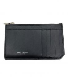 Saint Laurent Paris（サンローランパリ）の古着「フラグメントレザーカードケース」｜ブラック