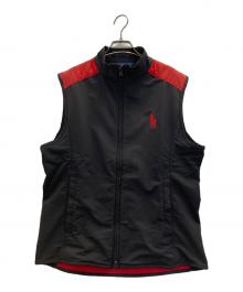 POLO GOLF（ポロ ゴルフ）の古着「ダブルジップナイロンベスト」｜ブラック