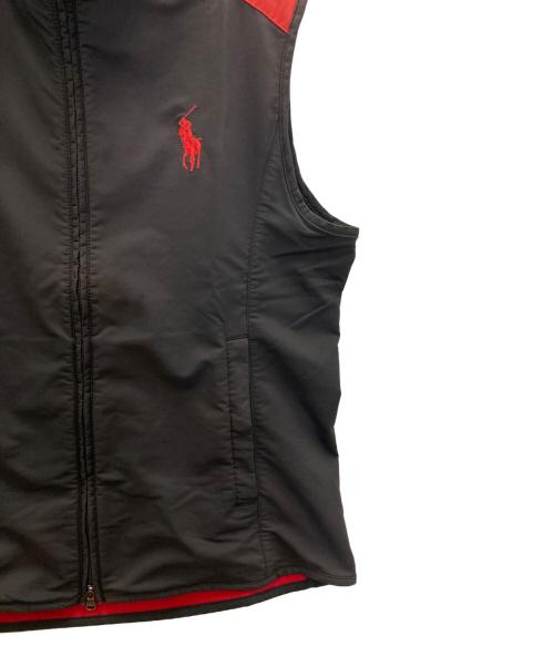 POLO GOLF（ポロ ゴルフ）POLO GOLF (ポロ ゴルフ) ダブルジップナイロンベスト ブラック サイズ:Ⅼの古着・服飾アイテム
