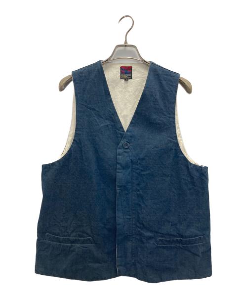 BRU NA BOINNE（ブルーナボイン）BRU NA BOINNE (ブルーナボイン) ジレ ブルー サイズ:1の古着・服飾アイテム