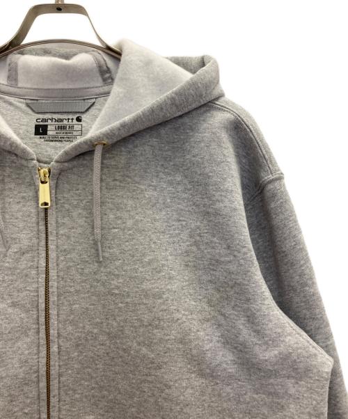 CarHartt（カーハート）CarHartt (カーハート) Loose fit ジップパーカー グレー サイズ:Ⅼの古着・服飾アイテム