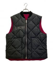 RUBIN BROTHERS（ルービン・ブラザーズ）の古着「70s リバーシブルキルティングベスト」｜ブラック