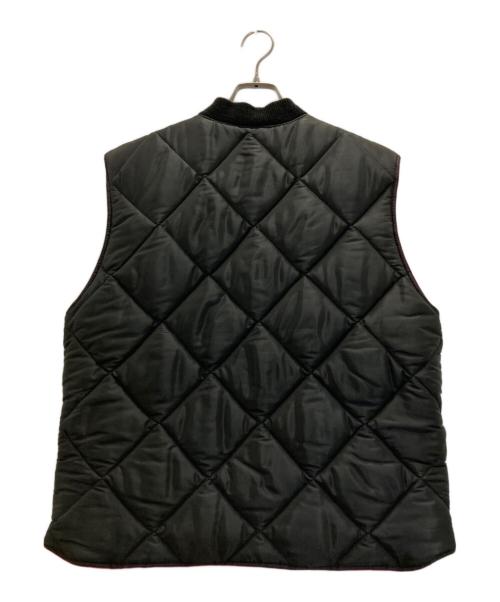 RUBIN BROTHERS（ルービン・ブラザーズ）RUBIN BROTHERS (ルービン・ブラザーズ) 70s リバーシブルキルティングベスト ブラック サイズ:Ⅼの古着・服飾アイテム