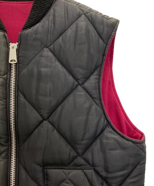 RUBIN BROTHERS（ルービン・ブラザーズ）RUBIN BROTHERS (ルービン・ブラザーズ) 70s リバーシブルキルティングベスト ブラック サイズ:Ⅼの古着・服飾アイテム