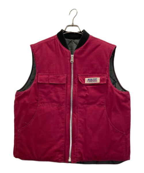 RUBIN BROTHERS（ルービン・ブラザーズ）RUBIN BROTHERS (ルービン・ブラザーズ) 70s リバーシブルキルティングベスト ブラック サイズ:Ⅼの古着・服飾アイテム