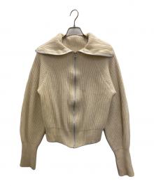 TODAYFUL（トゥデイフル）の古着「Washedwool Zip Knit」｜アイボリー