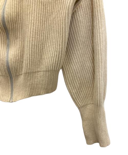 TODAYFUL（トゥデイフル）TODAYFUL (トゥデイフル) Washedwool Zip Knit アイボリー サイズ:SIZE Freeの古着・服飾アイテム
