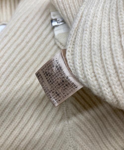 TODAYFUL（トゥデイフル）TODAYFUL (トゥデイフル) Washedwool Zip Knit アイボリー サイズ:SIZE Freeの古着・服飾アイテム