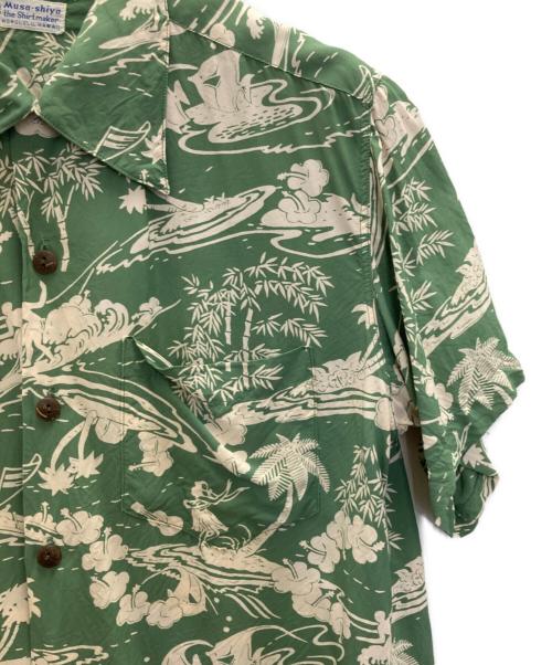 Sun Surf（サンサーフ）Sun Surf (サンサーフ) アロハシャツ グリーン サイズ:Sの古着・服飾アイテム