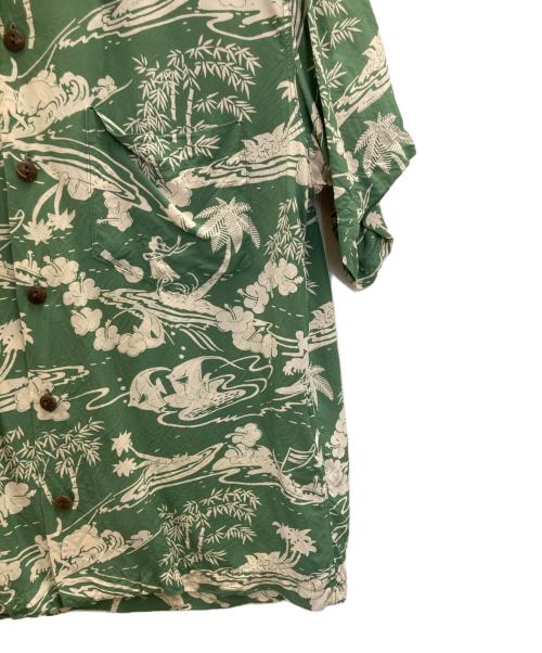 Sun Surf（サンサーフ）Sun Surf (サンサーフ) アロハシャツ グリーン サイズ:Sの古着・服飾アイテム