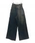 LOADINGROOM（ローディングルーム）の古着「DOUBLE WAIST SWEATPANTS（ダブルウエストスウェットパンツ）」｜WASHED BLACK