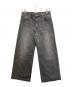 NEON SIGN（ネオンサイン）の古着「Loose Denim Pants BLACK USED」｜ブラック