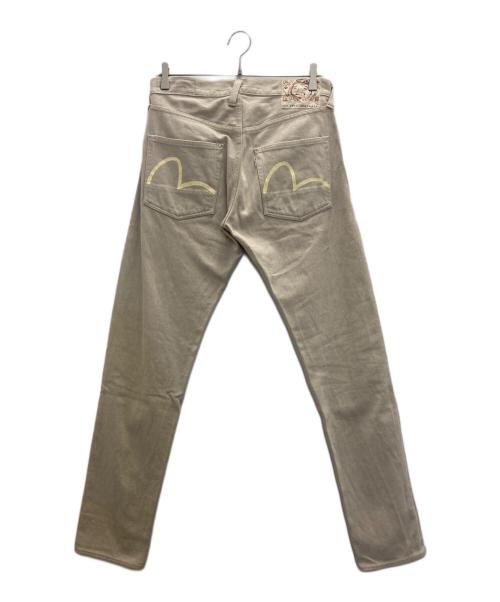 EVISU（エヴィス）EVISU (エヴィス) コットンセルビッチパンツ ベージュ サイズ:W34×L32の古着・服飾アイテム