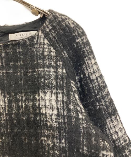 ADORE（アドーア）ADORE (アドーア) アルパカモヘヤ混プルオーバー ブラック サイズ:38の古着・服飾アイテム