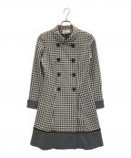 M'S GRACYエムズグレイシー）の古着「ダブルチェックコート」｜グレー