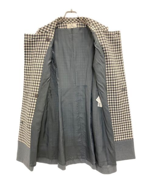 M'S GRACY（エムズグレイシー）M'S GRACY (エムズグレイシー) ダブルチェックコート グレー サイズ:9の古着・服飾アイテム