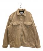 Carhartt WIPカーハート ワークインプログレス）の古着「WHITSOME SHIRT JAC」｜ベージュ
